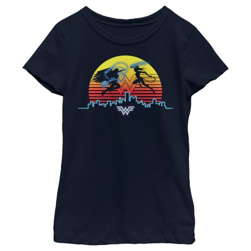 Girl’s Wonder Woman 1984 Skyline Battle T-Shirt