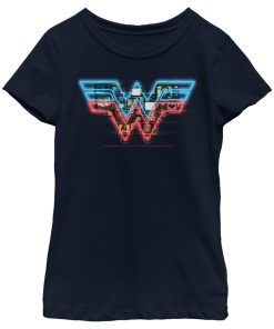 Girl’s Wonder Woman 1984 TV Logo Overlay T-Shirt