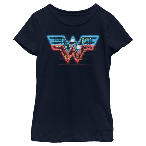 Girl’s Wonder Woman 1984 TV Logo Overlay T-Shirt