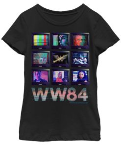 Girl’s Wonder Woman 1984 TV Stack T-Shirt