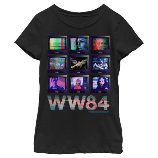 Girl’s Wonder Woman 1984 TV Stack T-Shirt