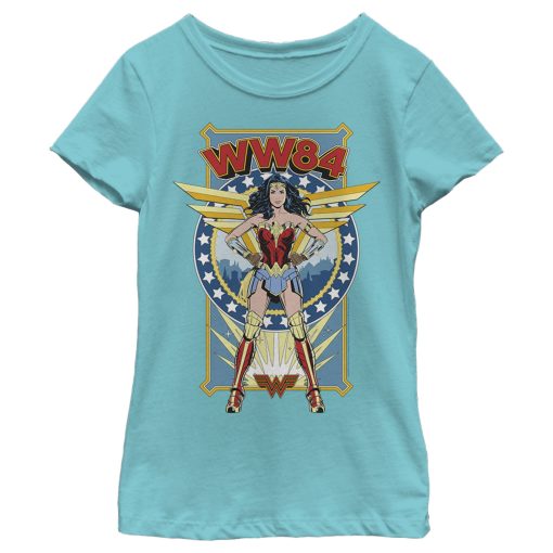 Girl’s Wonder Woman 1984 WW84 Comic Poster T-Shirt