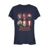 Junior’s Addams Family Portrait Panels T-Shirt