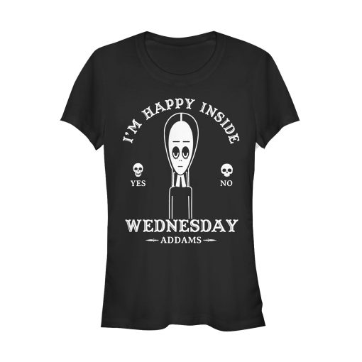 Junior’s Addams Family Wednesday Happy Ouija Board T-Shirt