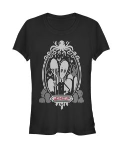 Junior’s Addams Family Wednesday Octopus Portrait T-Shirt
