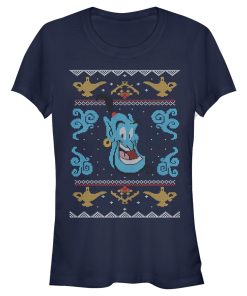 Junior’s Aladdin Aladdin Genie Christmas Sweater T-Shirt