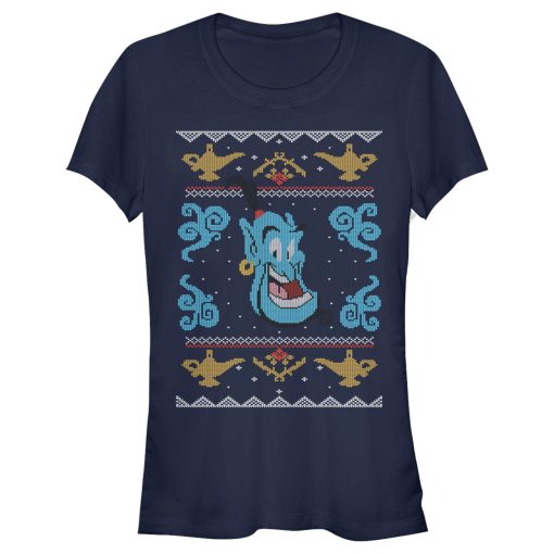 Junior’s Aladdin Aladdin Genie Christmas Sweater T-Shirt