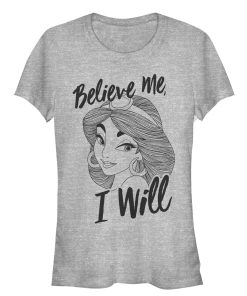 Junior’s Aladdin Jasmine Believe Me T-Shirt