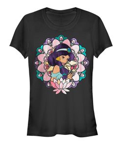 Junior’s Aladdin Jasmine Lotus Flower T-Shirt