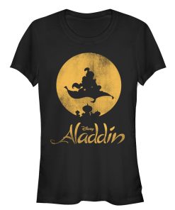 Junior’s Aladdin Magic Carpet Ride Silhouette T-Shirt