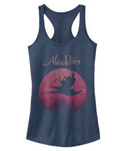 Junior’s Aladdin Magic Carpet Ride Wave Racerback Tank Top