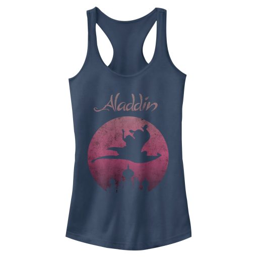 Junior’s Aladdin Magic Carpet Ride Wave Racerback Tank Top