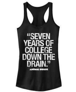 Junior’s Animal House Bluto 7 Years Quote Racerback Tank Top