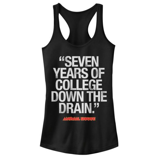 Junior’s Animal House Bluto 7 Years of College Racerback Tank Top