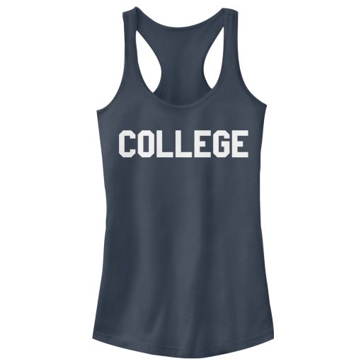 Junior’s Animal House College Text Racerback Tank Top