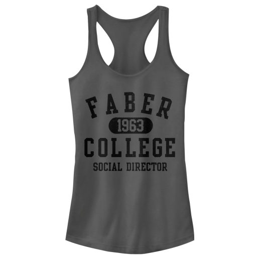 Junior’s Animal House Faber College Social Director Racerback Tank Top