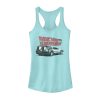 Junior’s Back to the Future DeLorean Bold Cartoon Racerback Tank Top