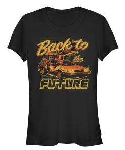 Junior’s Back to the Future DeLorean Schematic Print T-Shirt