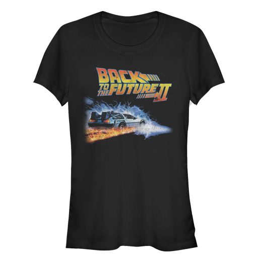 Junior’s Back to the Future Part 2 Electric DeLorean T-Shirt