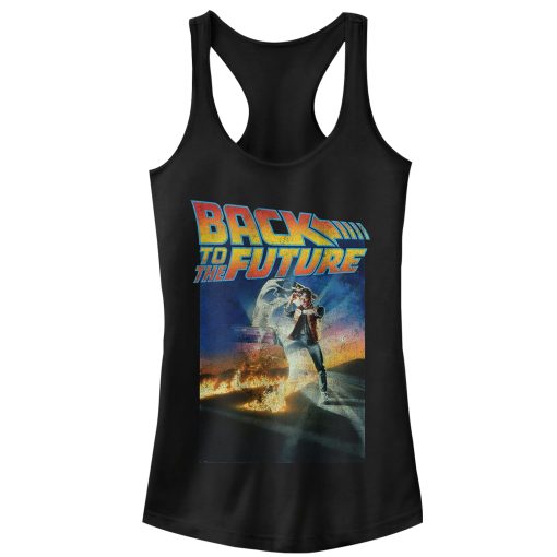 Junior’s Back to the Future Retro Marty McFly Poster Racerback Tank Top