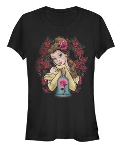 Junior’s Beauty and the Beast Belle Rose Wreath T-Shirt