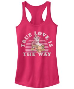 Junior’s Beauty and the Beast Belle True Love Racerback Tank Top
