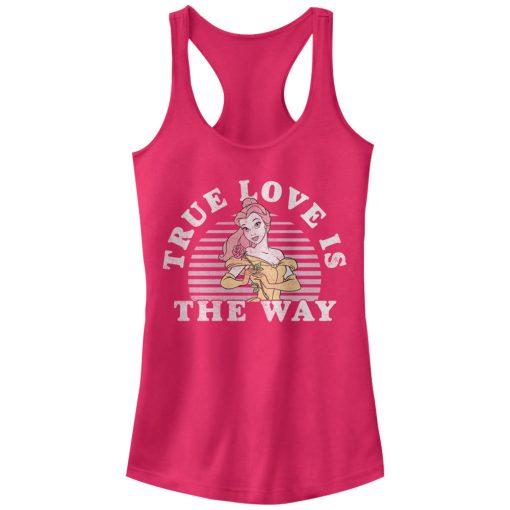 Junior’s Beauty and the Beast Belle True Love Racerback Tank Top