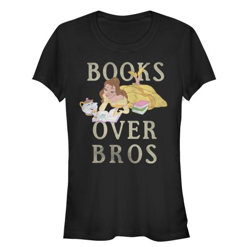 Junior’s Beauty and the Beast Books Over Bros T-Shirt