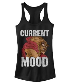 Junior’s Beauty and the Beast Current Mood Racerback Tank Top