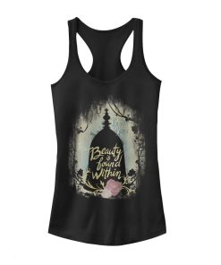 Junior’s Beauty and the Beast Found Within Racerback Tank Top