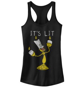 Junior’s Beauty and the Beast Lumiere It’s Lit Racerback Tank Top