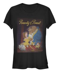 Junior’s Beauty and the Beast Vintage Poster T-Shirt
