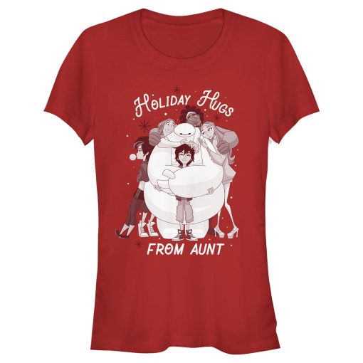 Junior’s Big Hero 6 Christmas Aunt Hugs T-Shirt