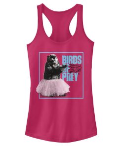 Junior’s Birds of Prey Dancing Chipmunk Logo Racerback Tank Top