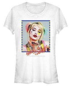 Junior’s Birds of Prey Harley Quinn Blowing Kiss T-Shirt