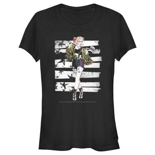 Junior’s Birds of Prey Harley Quinn Comic Pose T-Shirt