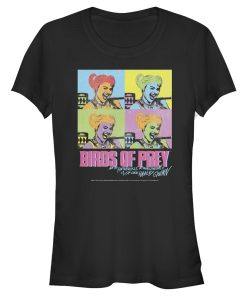 Junior’s Birds of Prey Harley Quinn Pop Art T-Shirt