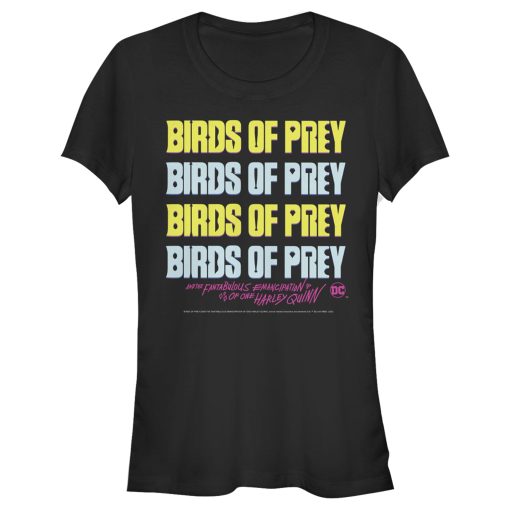 Junior’s Birds of Prey Logo Stack T-Shirt