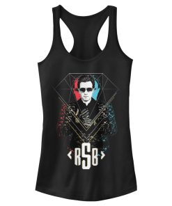 Junior’s Birds of Prey Mask Portrait Racerback Tank Top