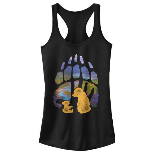 Junior’s Brother Bear Brother Bear Paw Scene Racerback Tank Top