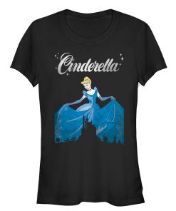 Junior’s Cinderella Dress Silhouette T-Shirt