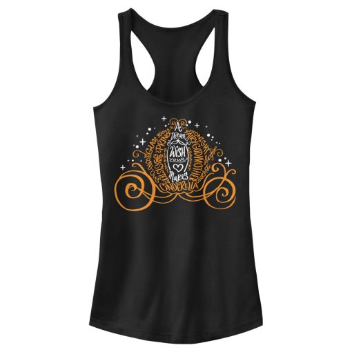 Junior’s Cinderella Magical Pumpkin Carriage Racerback Tank Top