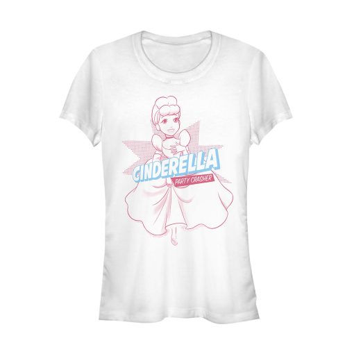 Junior’s Cinderella Party Crasher Pop Art T-Shirt