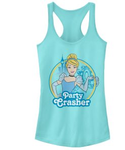 Junior’s Cinderella Party Crasher Racerback Tank Top