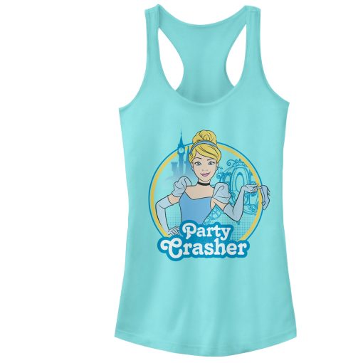 Junior’s Cinderella Party Crasher Racerback Tank Top