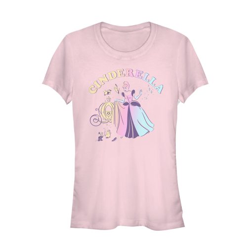 Junior’s Cinderella Rainbow Scene T-Shirt