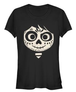 Junior’s Coco Miguel Skeleton Face T-Shirt