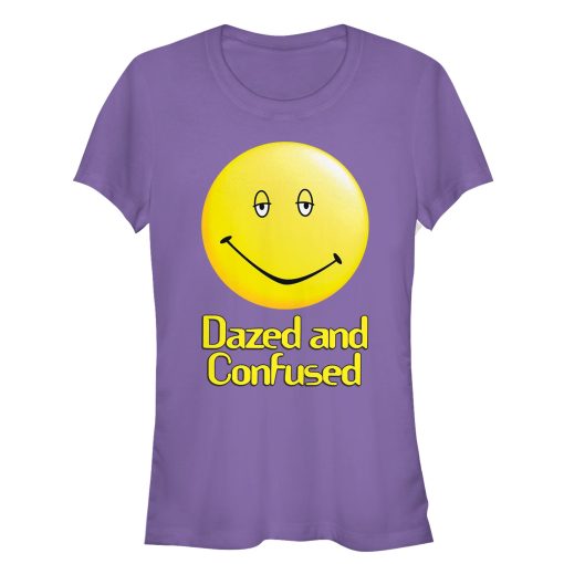 Junior’s Dazed and Confused Big Smiley Logo T-Shirt