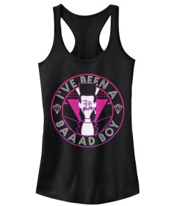 Junior’s Despicable Me 3 Balthazar Bad Boy Catchphrase Racerback Tank Top