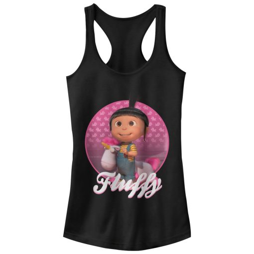 Junior’s Despicable Me Agnes Fluffy Unicorn Racerback Tank Top